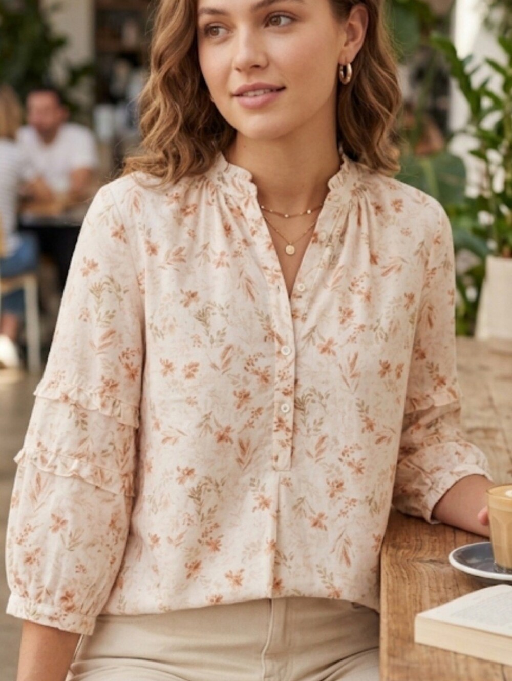 Ivy Jane Floral Blouse Size XS Cottagecore